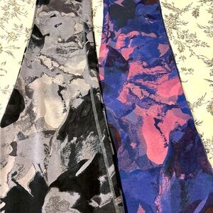Denim&Co ' Camouflage Leggings - Black and Purple